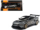 2025 Ford Mustang GTD Gray Metallic with Black Top 1/43 Diecast Model IXO Models MOC34322