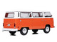 1974 Volkswagen T2 Bus Orange and White 1/24 Diecast Model IXO Models U24RDC002