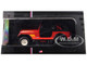1983 Jeep Renegade Red with Stripes and Black Top 1/24 Diecast Model IXO Models U24RDC003