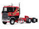 1985 Ford CL 9000 Truck Tractor Red and Black with Graphics 1/43 Diecast Model IXO Models U43TR003
