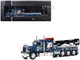 1980 Peterbilt 359 Wrecker Tow Truck XXL Towing and Recovery Blue Metallic with Graphics 1/43 Diecast Model IXO Models U43TTR001