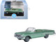 1961 Chevrolet Impala Convertible Arbor Green Metallic with Green Interior 1/87 (HO) Scale Diecast Model Car Oxford Diecast 87CI61007