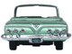 1961 Chevrolet Impala Convertible Arbor Green Metallic with Green Interior 1/87 (HO) Scale Diecast Model Car Oxford Diecast 87CI61007
