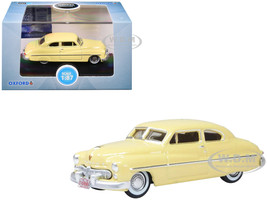1949 Mercury 8 Coupe Calabash Yellow 1/87 (HO) Scale Diecast Model Car Oxford Diecast 87ME49011