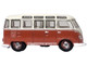 Volkswagen T1 Samba Bus Sealing Wax Red and Gray 1/148 (N) Scale Diecast Model Car Oxford Diecast NVWS001