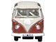 Volkswagen T1 Samba Bus Sealing Wax Red and Gray 1/148 (N) Scale Diecast Model Car Oxford Diecast NVWS001