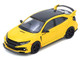 Honda Civic Type R FK8 RHD Right Hand Drive Yellow with Black Top 1/64 Diecast Model Car Inno Models IN64-FK8-YL Honda Civic Type R FK8 RHD Right Hand Drive Yellow with Black Top 1/64 Diecast Model Car Inno Models IN64-FK8-YL