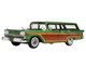 1959 Ford Country Squire Sherwood Green Metallic with Woodgrain Sides and Green Interior Limited Edition to 200 pieces Worldwide 1/43 Model Car Goldvarg Collection GC-091A