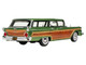 1959 Ford Country Squire Sherwood Green Metallic with Woodgrain Sides and Green Interior Limited Edition to 200 pieces Worldwide 1/43 Model Car Goldvarg Collection GC-091A
