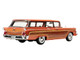 1959 Ford Country Squire Rose with Woodgrain Sides and Green Interior Limited Edition to 200 pieces Worldwide 1/43 Model Car Goldvarg Collection GC-091B