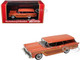 1959 Ford Country Squire Rose with Woodgrain Sides and Green Interior Limited Edition to 200 pieces Worldwide 1/43 Model Car Goldvarg Collection GC-091B