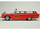 1959 Ford Country Squire Fruitland MD Fire Chief Red with White Top Limited Edition to 200 pieces Worldwide 1/43 Model Car Goldvarg Collection GC-091C