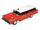 1959 Ford Country Squire Fruitland MD Fire Chief Red with White Top Limited Edition to 200 pieces Worldwide 1/43 Model Car Goldvarg Collection GC-091C