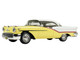 1957 Oldsmobile Starfire Coronado Yellow and Alcan White Limited Edition to 200 pieces Worldwide 1/43 Model Car Goldvarg Collection GC-092A