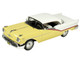 1957 Oldsmobile Starfire Coronado Yellow and Alcan White Limited Edition to 200 pieces Worldwide 1/43 Model Car Goldvarg Collection GC-092A