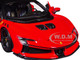 Ferrari SF90 XX Stradale Red with Black Top Race and Play Series 1/24 Diecast Model Car Bburago 26032RD