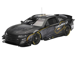 Chevrolet Camaro ZL1 #24 Hendrick Motorsports Test Car Matt Black with Graphics 1/18 Model Car Top Speed TS0559