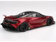 McLaren 720S LB Works Gem Red Metallic with Black Top 1/18 Model Car Top Speed TS0599