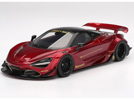 McLaren 720S LB Works Gem Red Metallic with Black Top 1/18 Model Car Top Speed TS0599