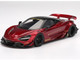McLaren 720S LB Works Gem Red Metallic with Black Top 1/18 Model Car Top Speed TS0599