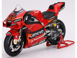 Ducati Desmosedici #63 Francesco Bagnaia Presentation MotoGP World Championship 2022 1/12 Motorcycle Model True Scale Miniatures TSMMC0018