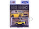 1969 Ford Bronco Yellow with Black Stripes and Gray Top Limited Edition to 6380 pieces Worldwide 1/64 Diecast Model Car M2 Machines 31500-HS58