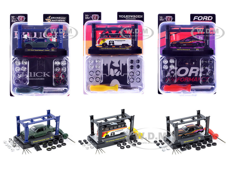 Model Kit 3 piece Car Set Release 81 Limited Edition to 9600 pieces Worldwide 1/64 Diecast Model Cars M2 Machines 37000-81