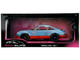 Porsche 911 RSR Gulf Oil Light Blue with Orange Stripes Pink Slips Series 1/18 Diecast Model Car Jada 36384
