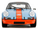 Porsche 911 RSR Gulf Oil Light Blue with Orange Stripes Pink Slips Series 1/18 Diecast Model Car Jada 36384
