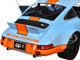 Porsche 911 RSR Gulf Oil Light Blue with Orange Stripes Pink Slips Series 1/18 Diecast Model Car Jada 36384