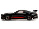 Shelby GT500 Code Red Black with Red Stripes Pink Slips Series 1/18 Diecast Model Car Jada 36385