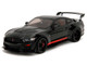 Shelby GT500 Code Red Black with Red Stripes Pink Slips Series 1/18 Diecast Model Car Jada 36385 Shelby GT500 Code Red Black with Red Stripes Pink Slips Series 1/18 Diecast Model Car Jada 36385