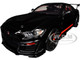 Shelby GT500 Code Red Black with Red Stripes Pink Slips Series 1/18 Diecast Model Car Jada 36385