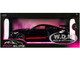 Shelby GT500 Code Red Black with Red Stripes Pink Slips Series 1/18 Diecast Model Car Jada 36385