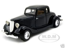 1934 Ford Coupe Black 1/24 Diecast Model Car Motormax 73217