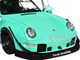 RWB Body Kit Kei Kishi Light Blue Pink Slips Series 1/18 Diecast Model Car Jada 36463