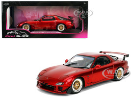 Mazda RX7 Type RS FD3S RHD Right Hand Drive Orange Metallic Pink Slips Series 1/18 Diecast Model Car Jada 36471
