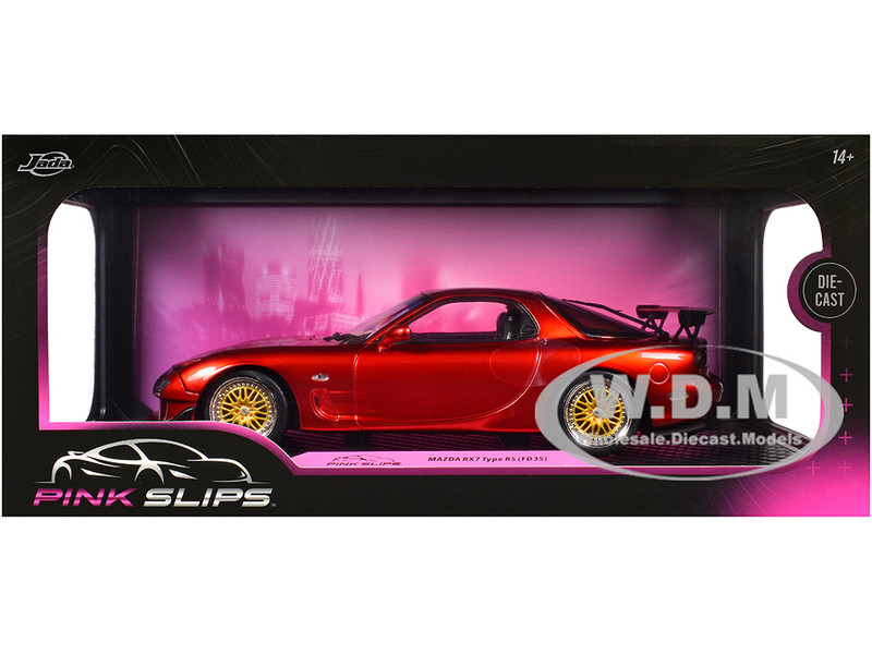 MAZDA RX7 TYPE RS (FD3S) RHD ORANGE 1/18 DIECAST MODEL CAR BY JADA