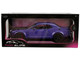 Dodge Challenger SRT Demon Purple Metallic with Matt Black Hood Pink Slips Series 1/18 Diecast Model Car Jada 36473 Dodge Challenger SRT Demon Purple Metallic with Matt Black Hood Pink Slips Series 1/18 Diecast Model Car Jada 36473