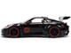 Porsche 911 GT3 RS 992 Black with Silver Hood and Graphics and Darth Vader Figure Star Wars Franchise Hollywood Rides Series 1/24 Diecast Model Car Jada 36477 Porsche 911 GT3 RS 992 Black with Silver Hood and Graphics and Darth Vader Figure Star Wars Franchise Hollywood Rides Series 1/24 Diecast Model Car Jada 36477