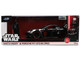Porsche 911 GT3 RS 992 Black with Silver Hood and Graphics and Darth Vader Figure Star Wars Franchise Hollywood Rides Series 1/24 Diecast Model Car Jada 36477 Porsche 911 GT3 RS 992 Black with Silver Hood and Graphics and Darth Vader Figure Star Wars Franchise Hollywood Rides Series 1/24 Diecast Model Car Jada 36477