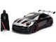 Porsche 911 GT3 RS 992 Black with Silver Hood and Graphics and Darth Vader Figure Star Wars Franchise Hollywood Rides Series 1/24 Diecast Model Car Jada 36477 Porsche 911 GT3 RS 992 Black with Silver Hood and Graphics and Darth Vader Figure Star Wars Franchise Hollywood Rides Series 1/24 Diecast Model Car Jada 36477