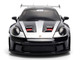 Porsche 911 GT3 RS 992 Black with Silver Hood and Graphics and Darth Vader Figure Star Wars Franchise Hollywood Rides Series 1/24 Diecast Model Car Jada 36477