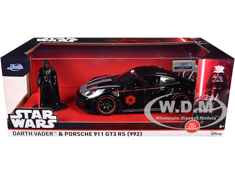 Porsche 911 GT3 RS (992) Black with Silver Hood and Graphics and