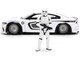 2021 Dodge Charger SRT Hellcat White with Graphics and Stormtrooper Figure Star Wars Franchise Hollywood Rides Series 1/24 Diecast Model Car Jada 36478 2021 Dodge Charger SRT Hellcat White with Graphics and Stormtrooper Figure Star Wars Franchise Hollywood Rides Series 1/24 Diecast Model Car Jada 36478