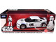 2021 Dodge Charger SRT Hellcat White with Graphics and Stormtrooper Figure Star Wars Franchise Hollywood Rides Series 1/24 Diecast Model Car Jada 36478