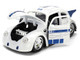 1959 Volkswagen Drag Beetle White with Graphics and R2 D2 Figure Star Wars Franchise Hollywood Rides Series 1/24 Diecast Model Car Jada 36912 1959 Volkswagen Drag Beetle White with Graphics and R2 D2 Figure Star Wars Franchise Hollywood Rides Series 1/24 Diecast Model Car Jada 36912