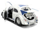 1959 Volkswagen Drag Beetle White with Graphics and R2 D2 Figure Star Wars Franchise Hollywood Rides Series 1/24 Diecast Model Car Jada 36912 1959 Volkswagen Drag Beetle White with Graphics and R2 D2 Figure Star Wars Franchise Hollywood Rides Series 1/24 Diecast Model Car Jada 36912