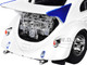 1959 Volkswagen Drag Beetle White with Graphics and R2 D2 Figure Star Wars Franchise Hollywood Rides Series 1/24 Diecast Model Car Jada 36912