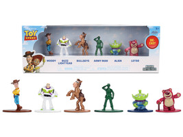 Set of 6 Diecast Figures Toy Story Movie Franchise Nano Metalfigs Series Diecast Models Jada 36678
